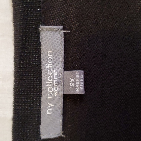 Plus Size Cardigan with Pearl Accents - Picture 3 of 3